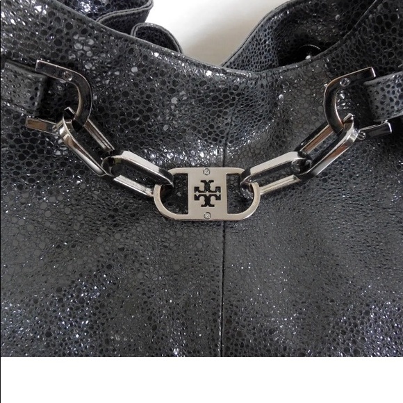 Tory Burch Natalya Genuine Leather Embossed Shoulder Bag12 x 11 x 4 - Picture 6 of 11